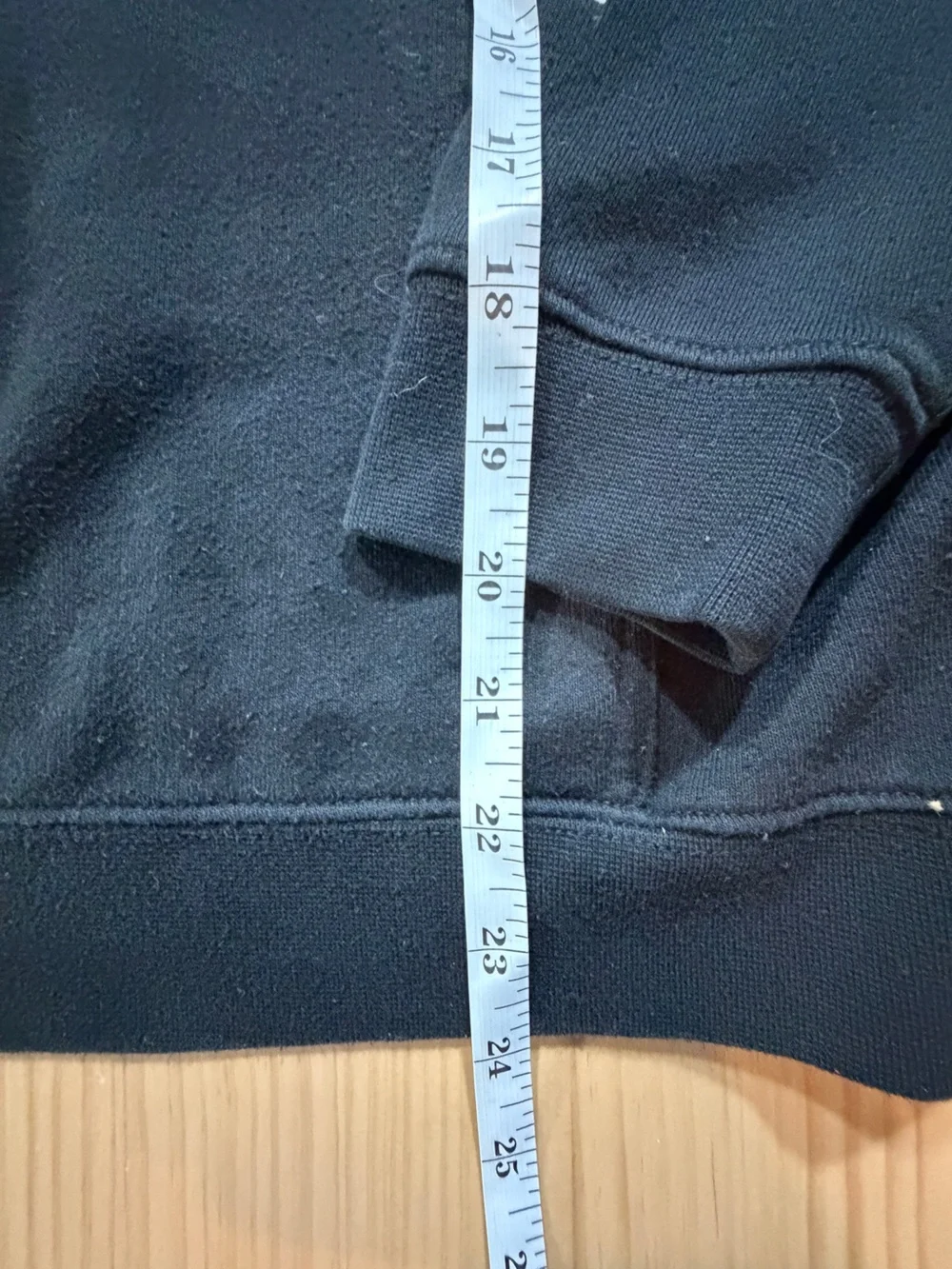 Vans Black Crewneck Hoodie with Floral Checker Sleeve Accents B7